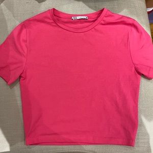pink zara tank top